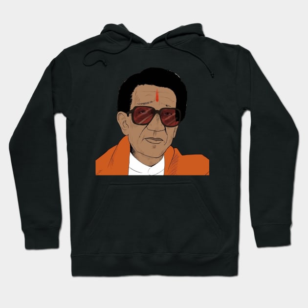 Bal Thakre Shivsena Veer Shivaji Maharashtra Hoodie by JammyPants